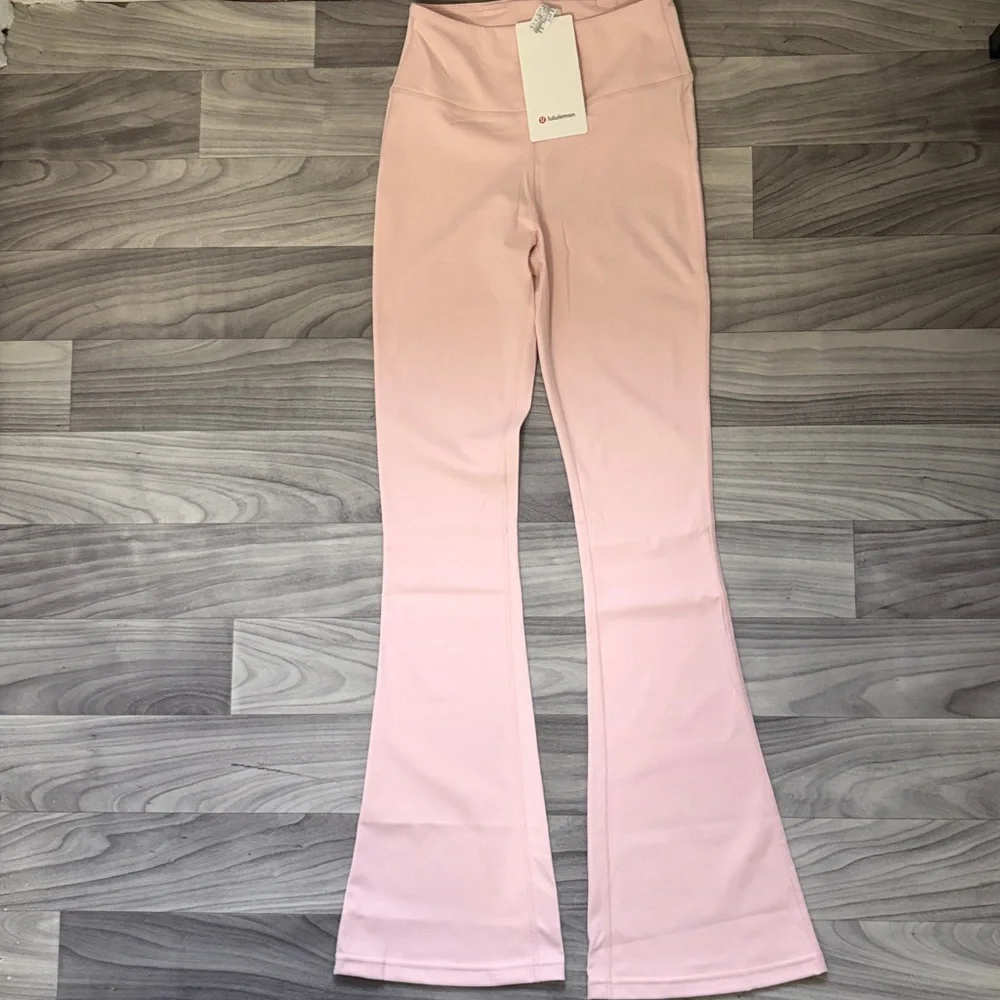 Pink & Rose Gold Lululemon Define Jacket + Align HR Flared Pants Size 4 - Picture 6 of 8